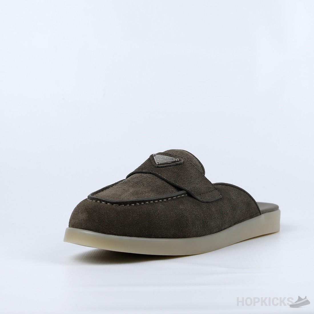 PRADA スタイリッシュ ロゴ Suede Sabots Prada Suede Sabots Mules | Saks Fifth Avenue